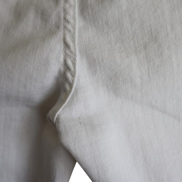 Anthropologie Pilcro Womens High Rise Denim Legging Jeans Size 27 White Crop - Picture 6 of 16